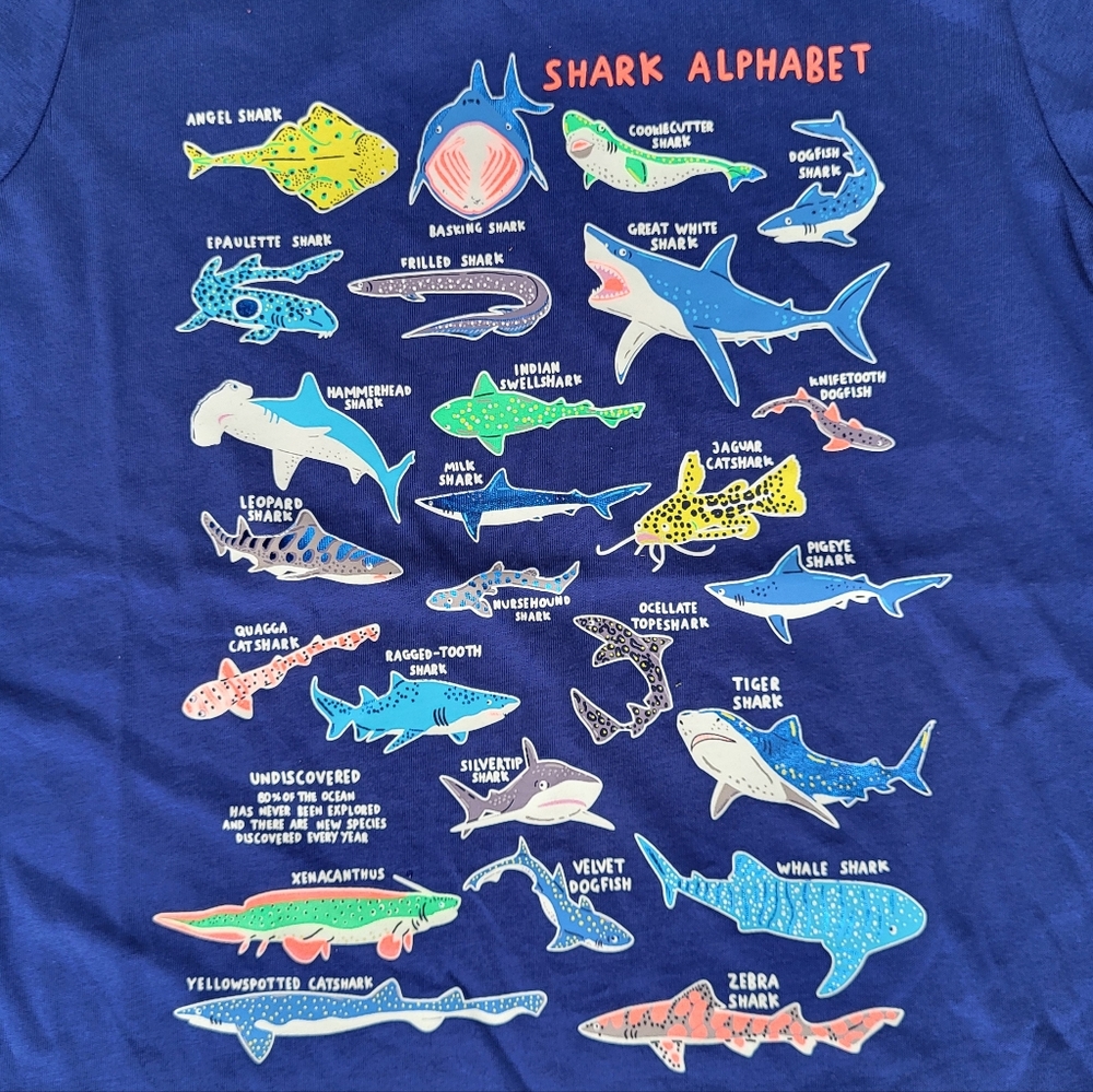 NWT GITD shark tee - Picture 2 of 16